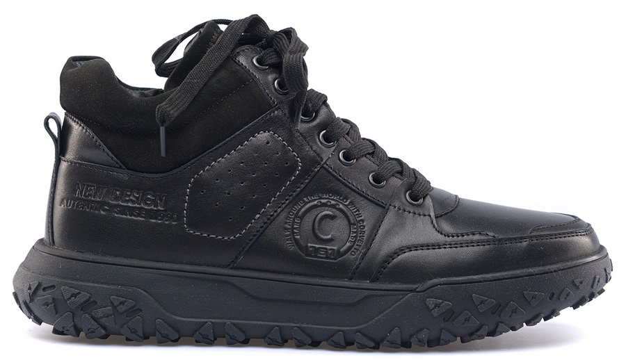 мужские ботинки полуспортивные натуральная кожа / шерсть corvetto