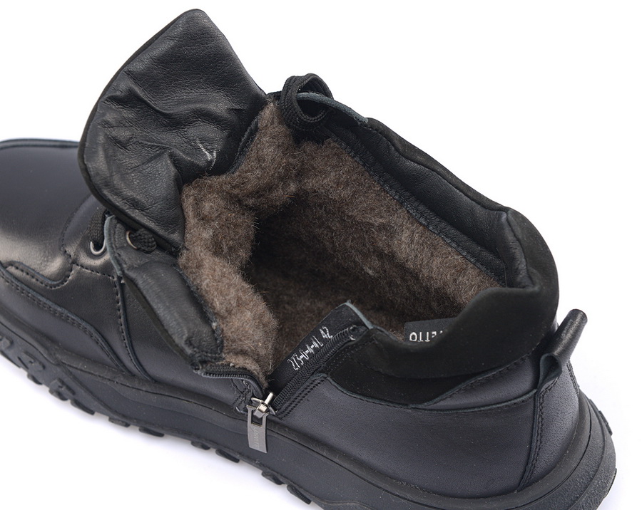 мужские ботинки полуспортивные натуральная кожа / шерсть corvetto