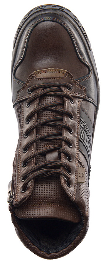 мужские кроссовки натуральная кожа / шерсть corvetto