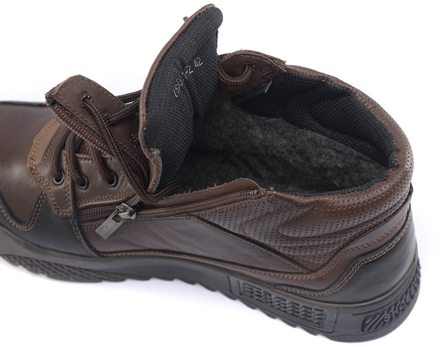 мужские кроссовки натуральная кожа / шерсть corvetto