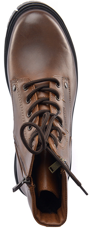 мужские ботинки натуральная кожа / натуральный мех corvetto