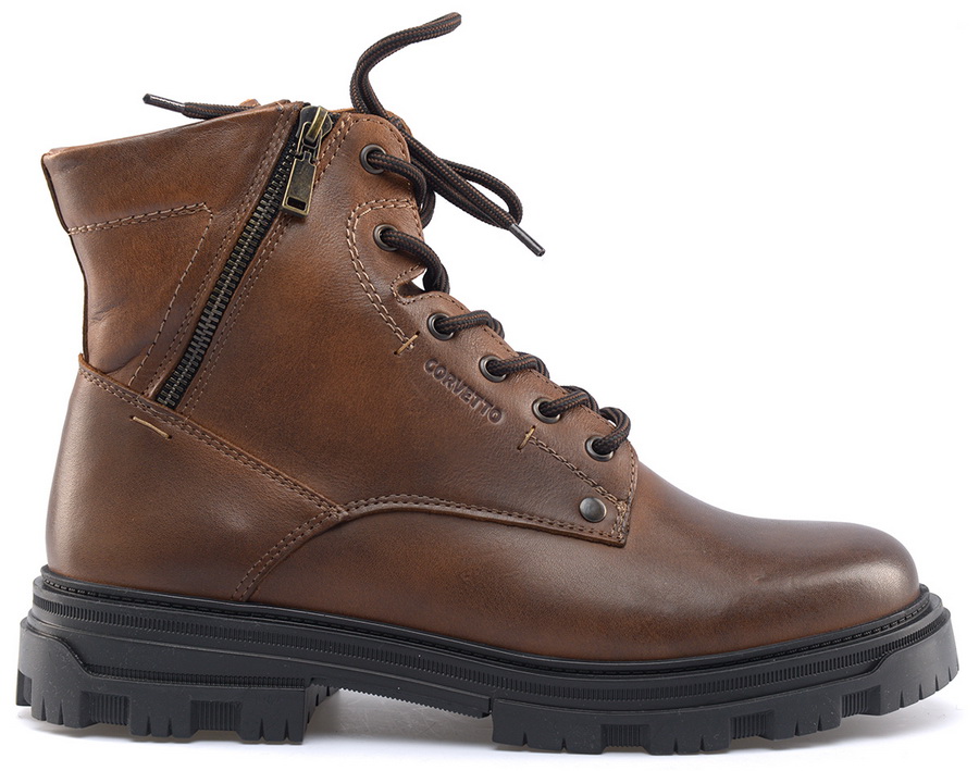 мужские ботинки натуральная кожа / натуральный мех corvetto