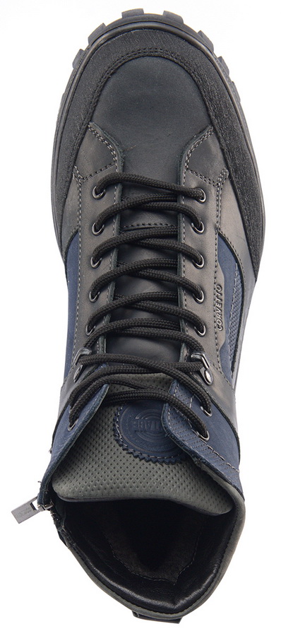 мужские кроссовки натуральная кожа(нубук) / шерсть corvetto