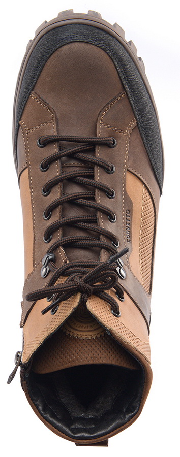 мужские кроссовки натуральная кожа(нубук) / шерсть corvetto