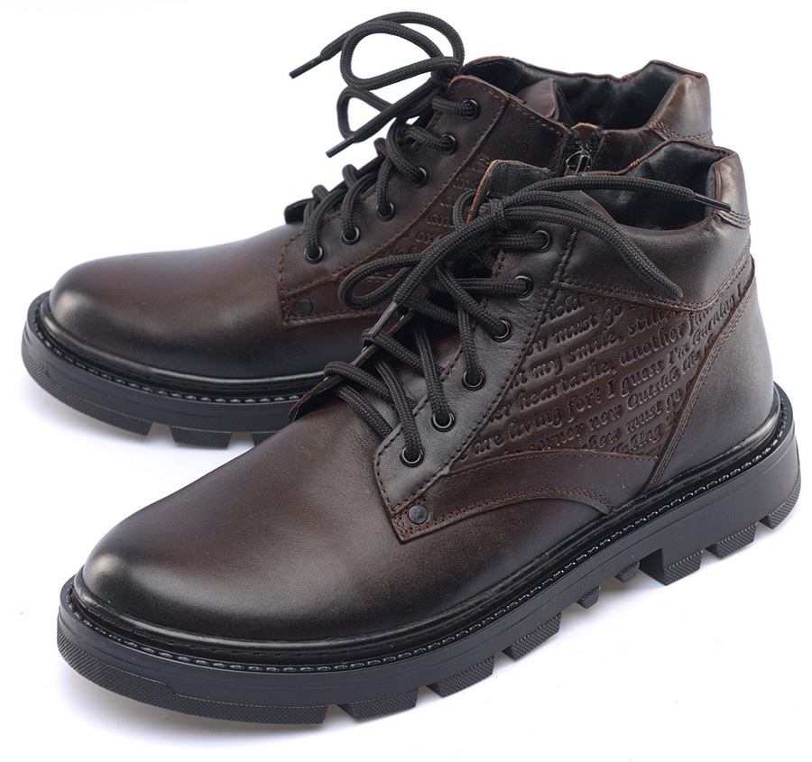 мужские ботинки натуральная кожа / натуральный мех corvetto