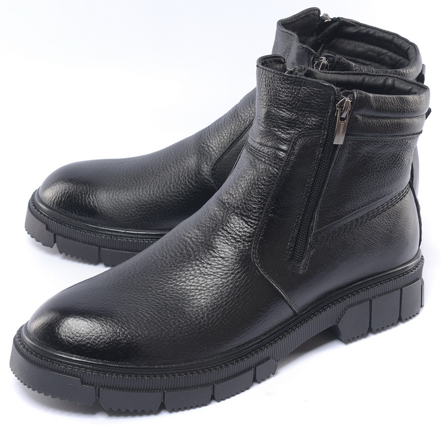 мужские ботинки натуральная кожа / натуральный мех corvetto