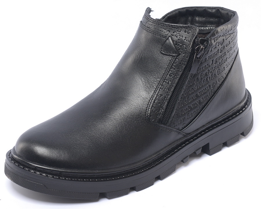 мужские ботинки натуральная кожа / натуральный мех corvetto