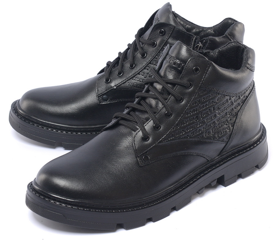 мужские ботинки натуральная кожа / натуральный мех corvetto