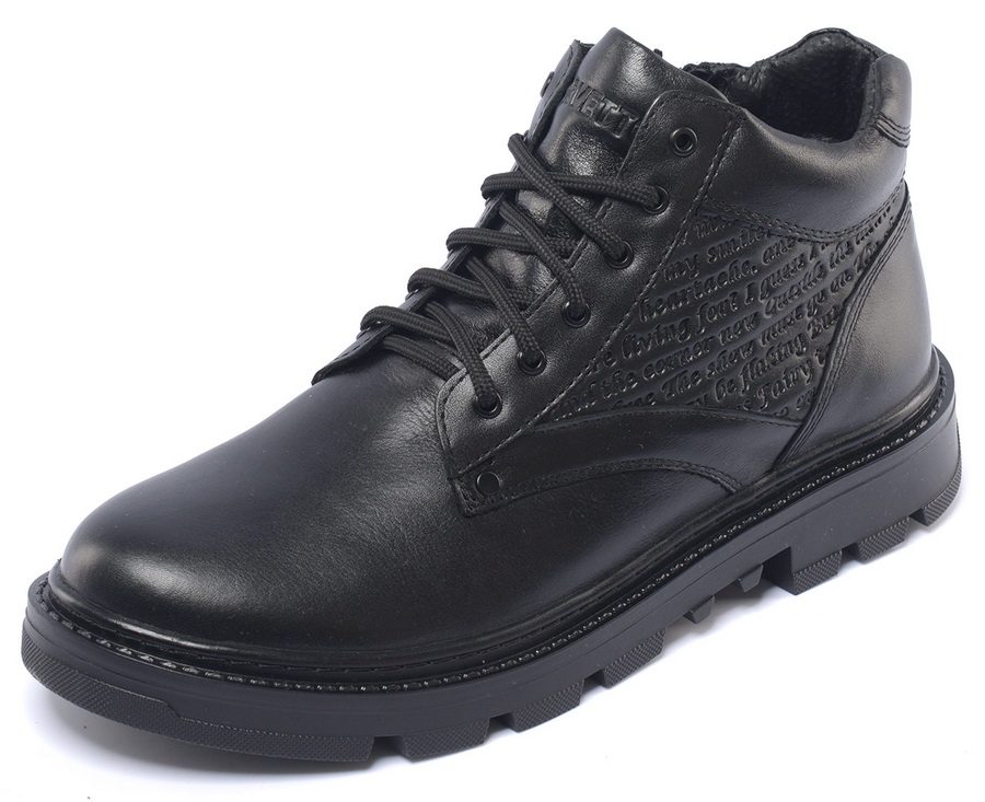 мужские ботинки натуральная кожа / натуральный мех corvetto