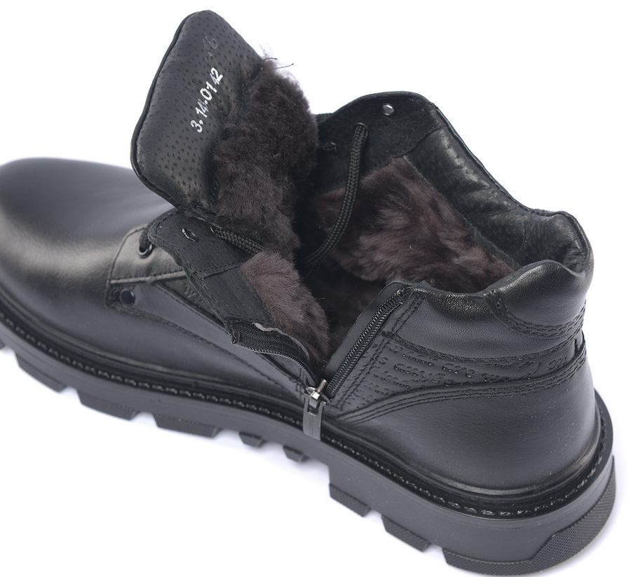 мужские ботинки натуральная кожа / натуральный мех corvetto