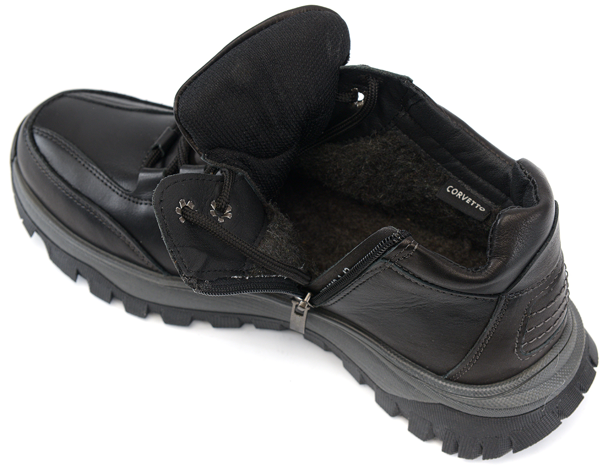 мужские ботинки полуспорт натуральная кожа / шерсть corvetto