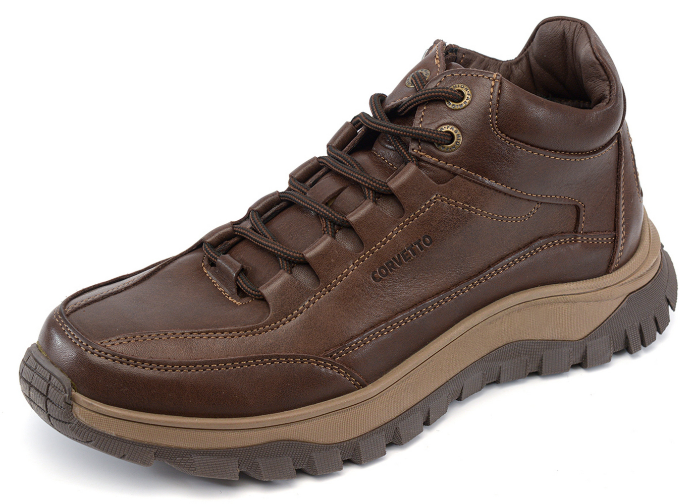 мужские ботинки полуспорт натуральная кожа / шерсть corvetto