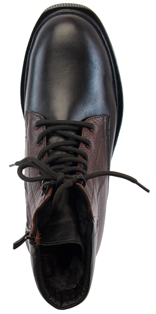 мужские ботинки натуральная кожа / натуральный мех corvetto