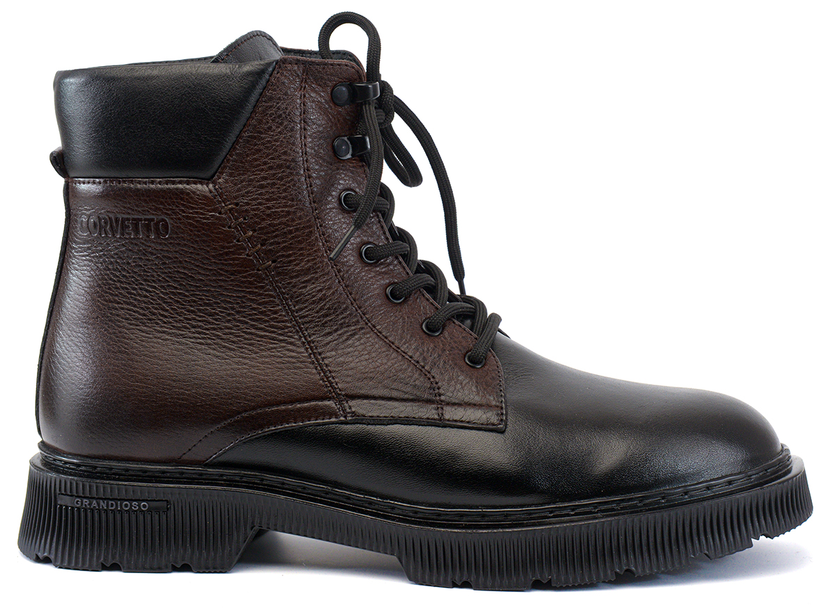 мужские ботинки натуральная кожа / натуральный мех corvetto