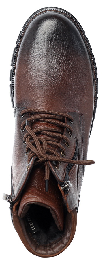 мужские ботинки натуральная кожа / натуральный мех corvetto