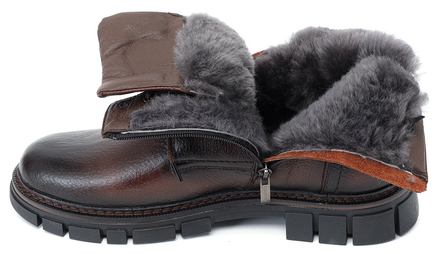 мужские ботинки натуральная кожа / натуральный мех corvetto