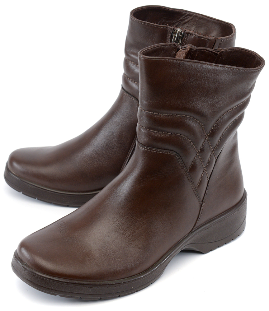 женские полусапоги натуральная кожа / байка росвест россия