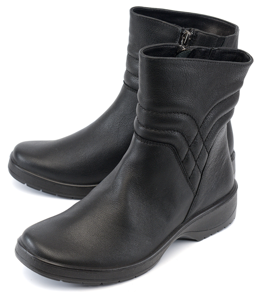 женские полусапоги натуральная кожа / байка росвест россия