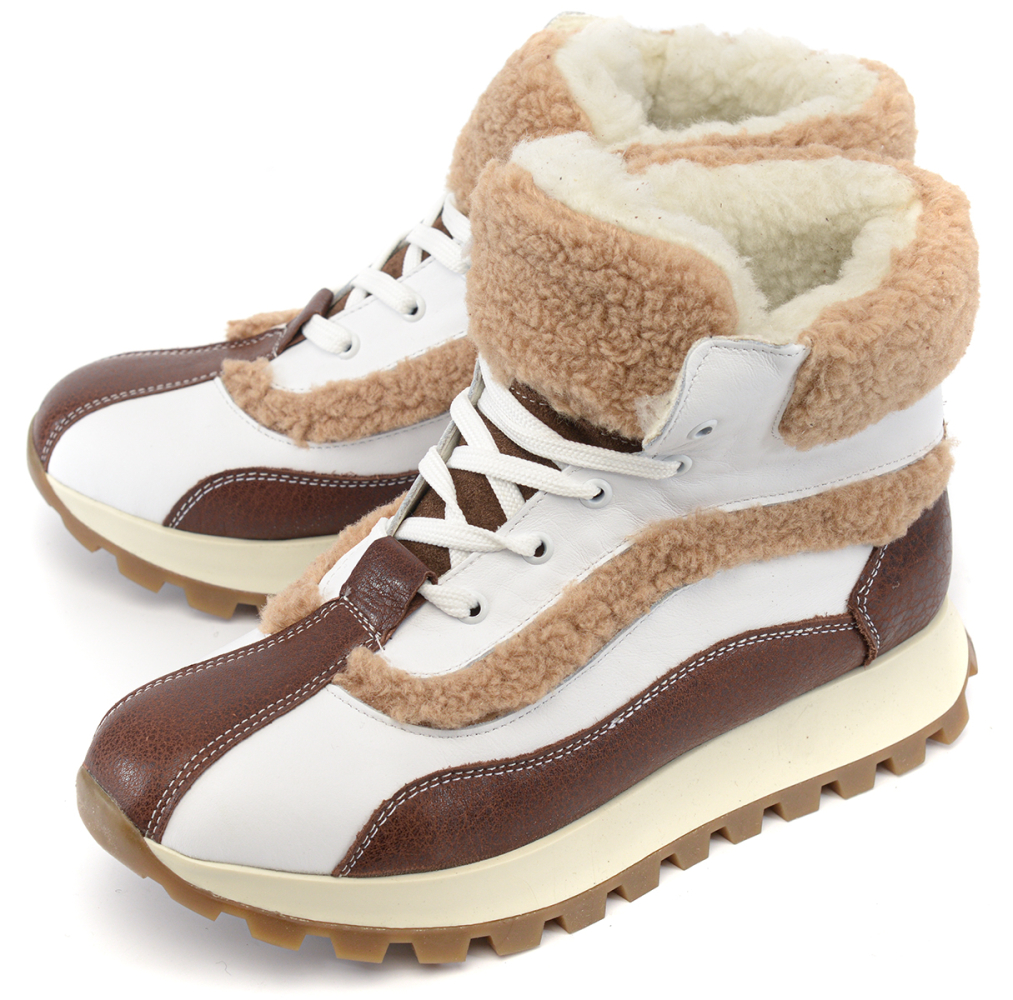 женские ботинки натуральная кожа / натуральная шерсть corvetto италия