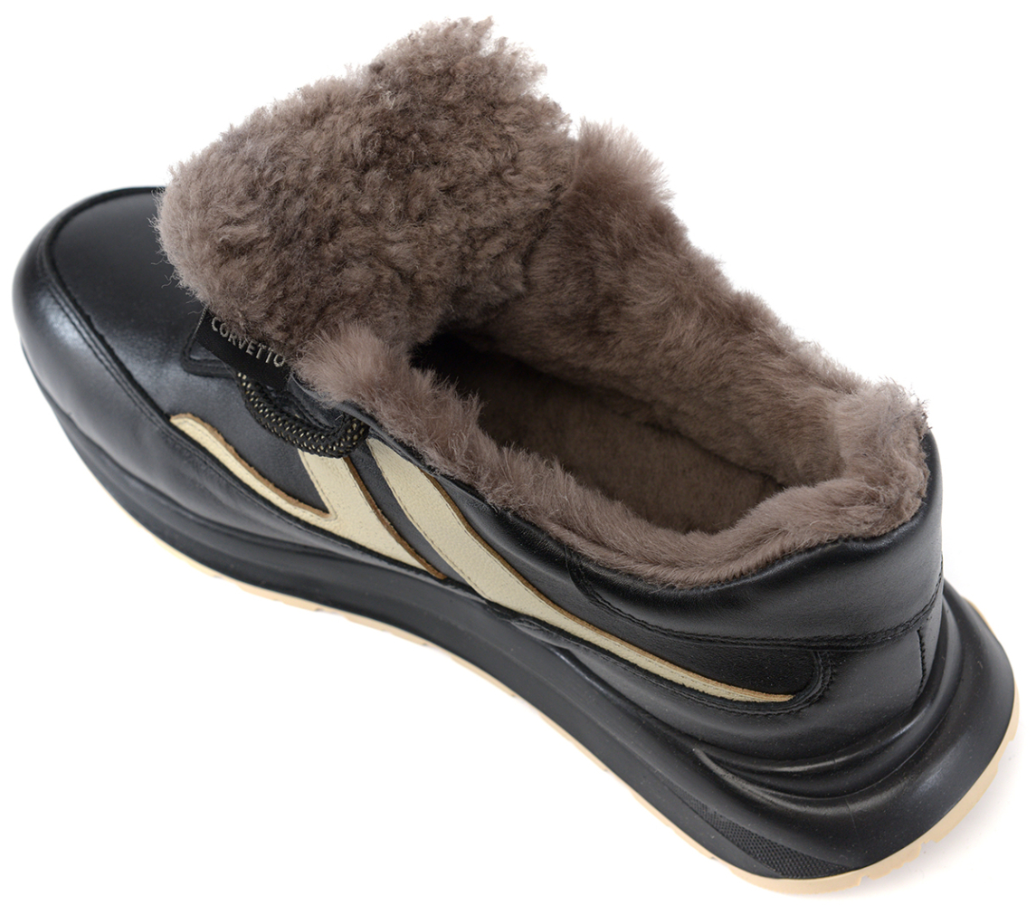 женские ботинки натуральная кожа / натуральный мех corvetto италия