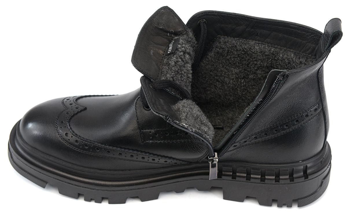 мужские ботинки натуральная кожа / шерсть corvetto