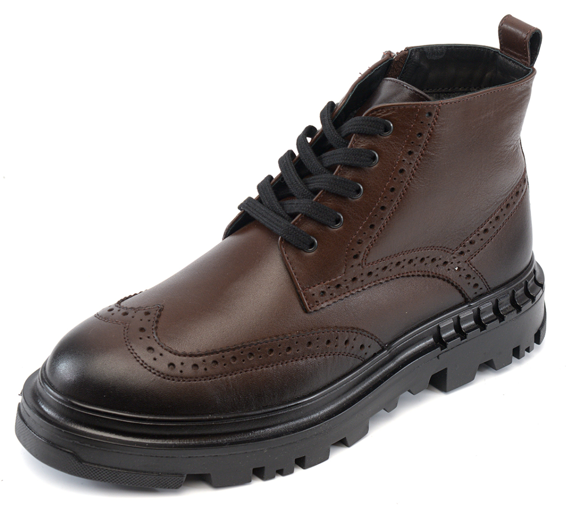 мужские ботинки натуральная кожа / шерсть corvetto