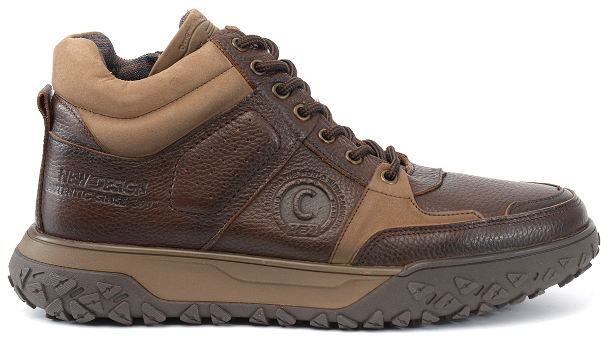 мужские ботинки полуспортивные натуральная кожа / шерсть corvetto