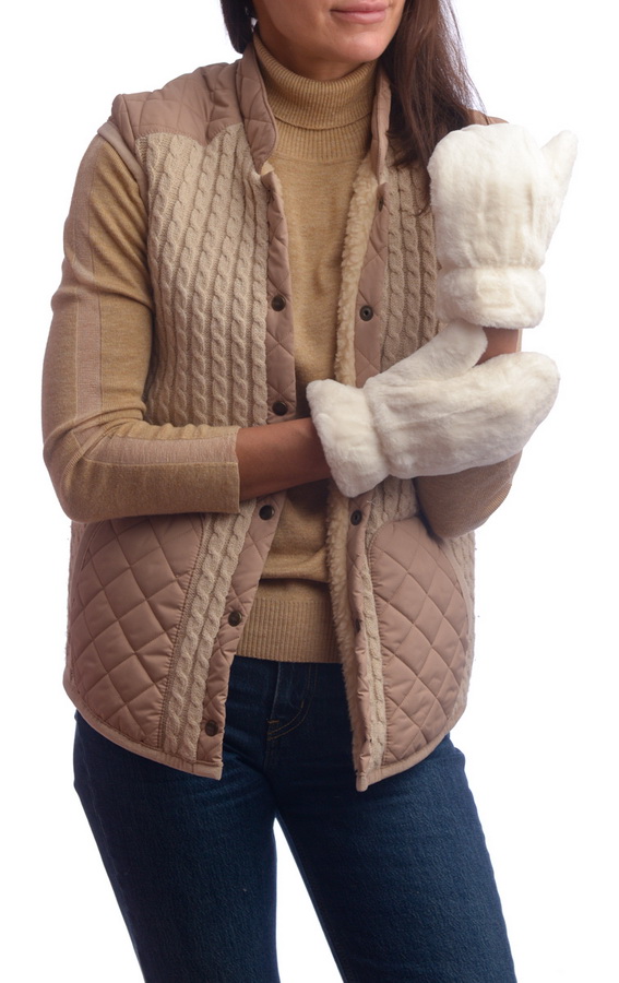 женские варежки искусственный мех