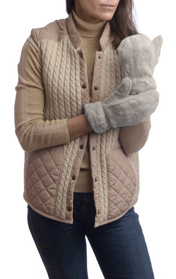 женские варежки искусственный мех