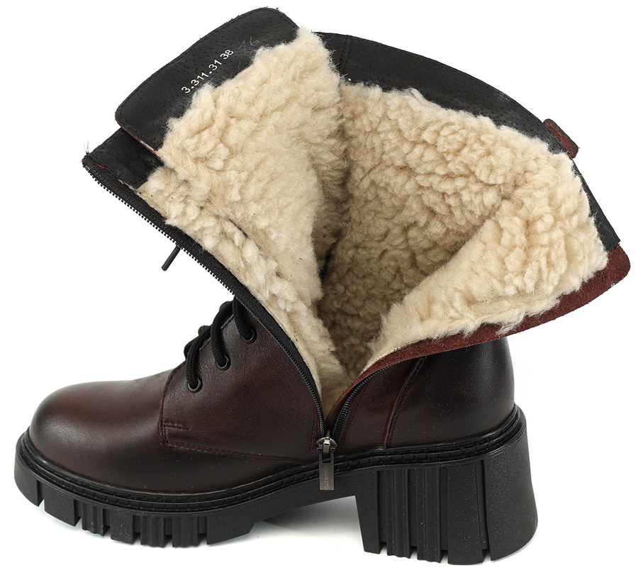 женские полусапоги натуральная кожа / шерсть corvetto италия