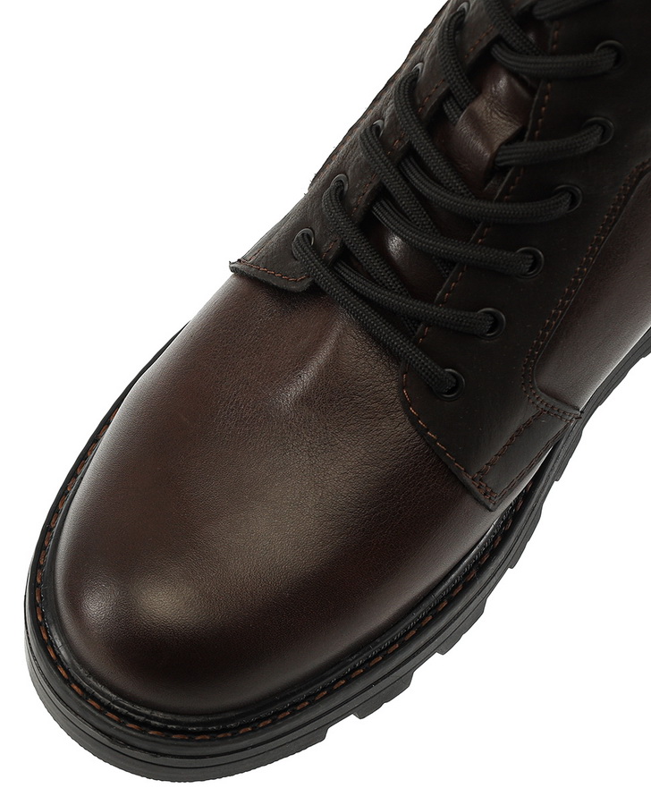 мужские ботинки натуральная кожа / шерсть россия