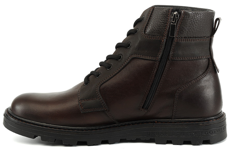 мужские ботинки натуральная кожа / шерсть россия