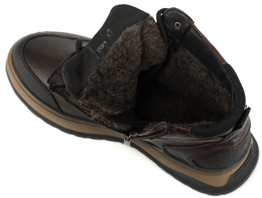 мужские ботинки натуральная кожа / шерсть wellkraft россия