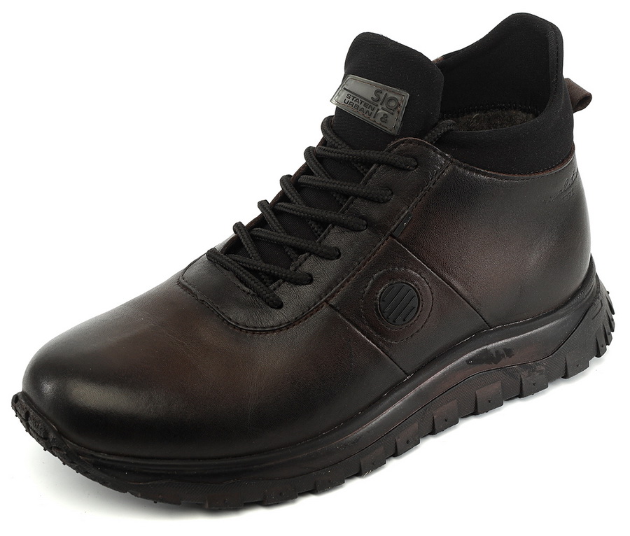 мужские ботинки натуральная кожа / шерсть wellkraft россия