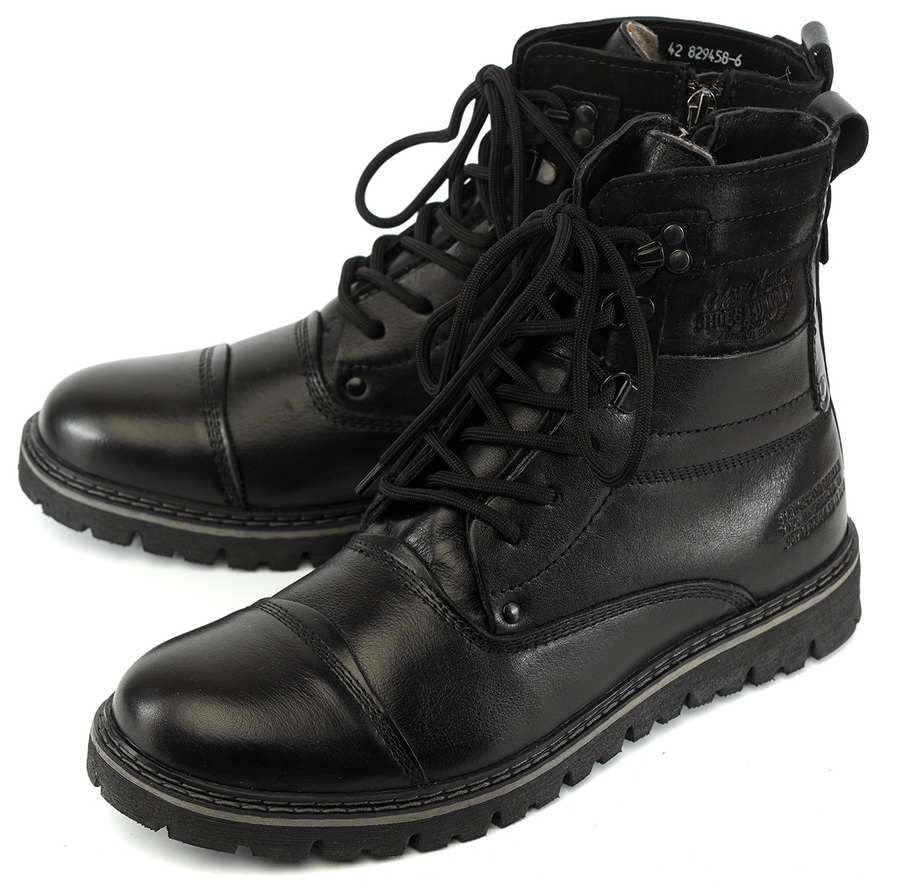 мужские ботинки натуральная кожа / шерсть россия