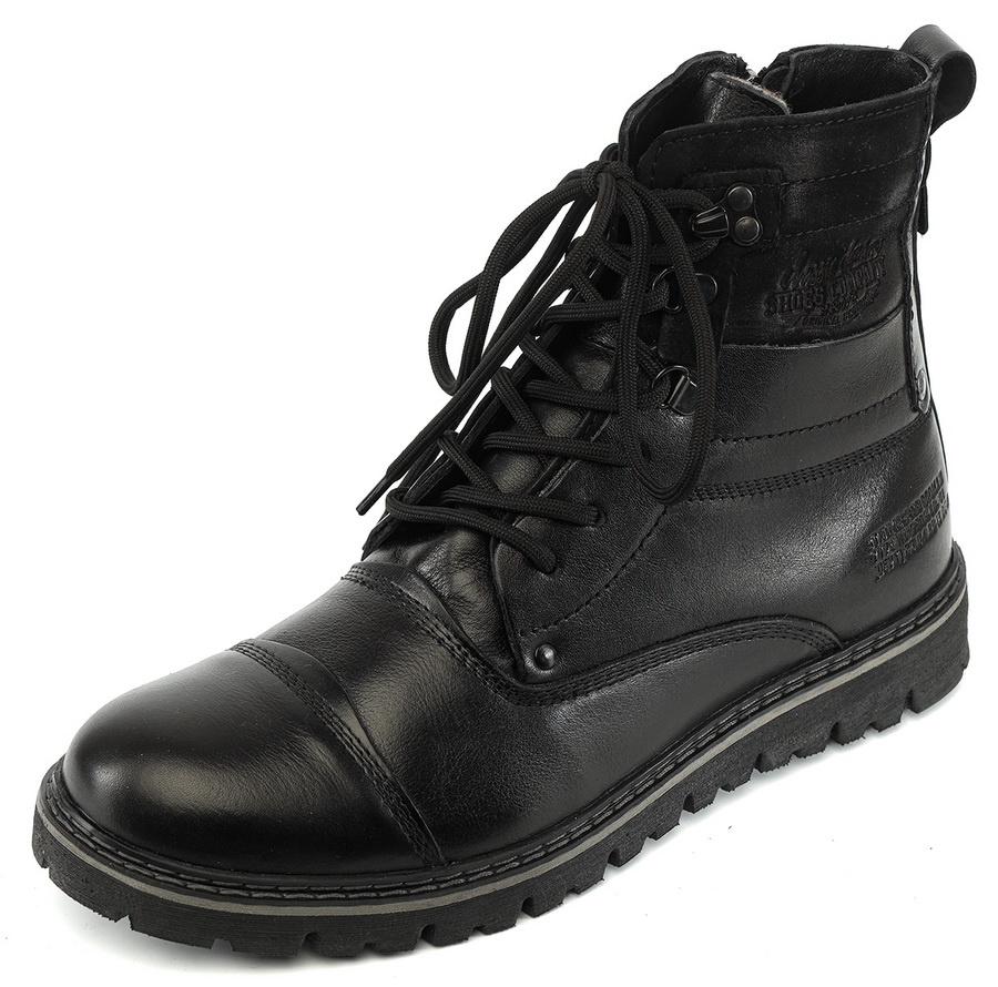 мужские ботинки натуральная кожа / шерсть россия