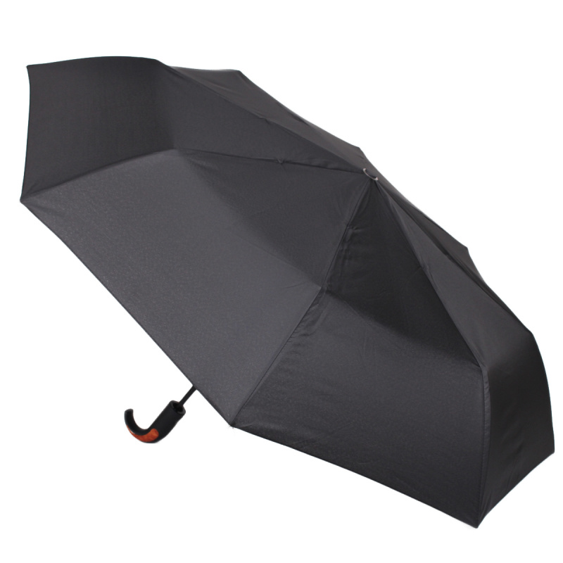 зонт мужской автомат ручка полукрюк черный zemsa швейцария/prc for tm