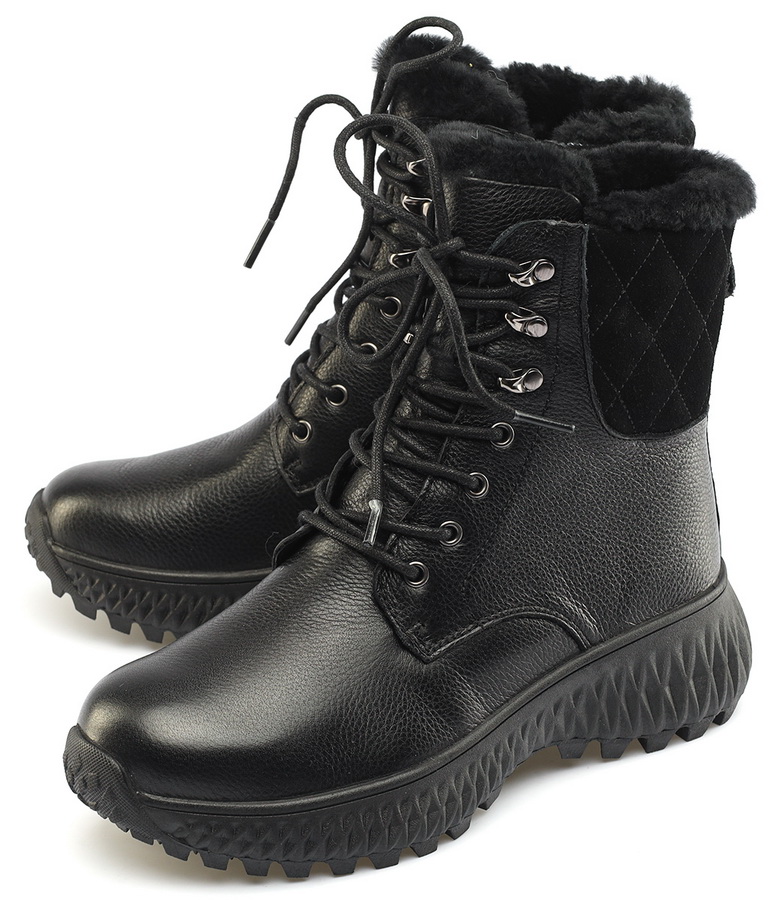 женские ботинки натуральная кожа / натуральный мех gugu германия