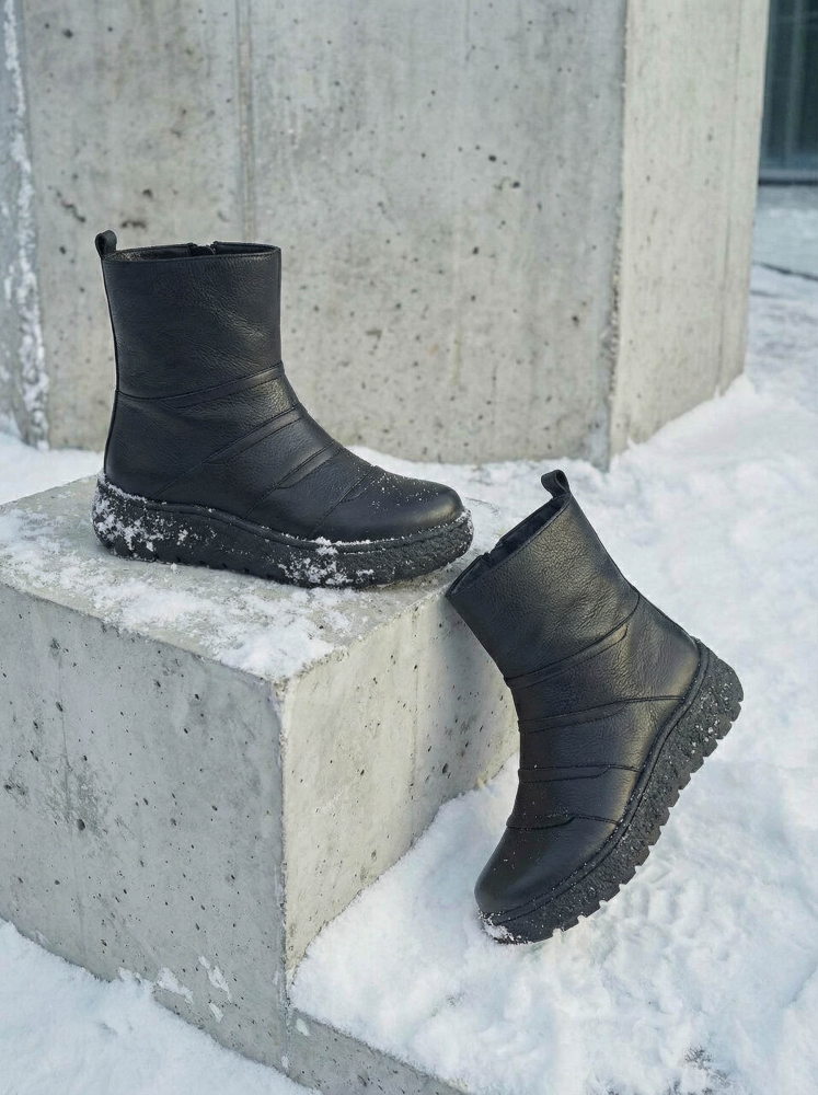 женские ботинки натуральная кожа / натуральный мех gugu германия