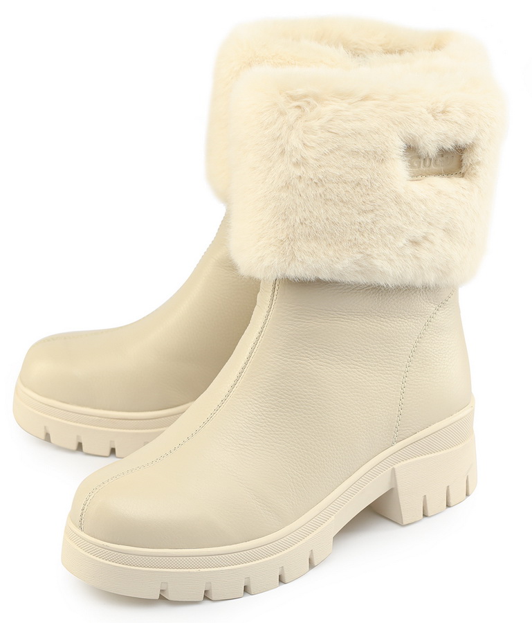 женские сапоги натуральная кожа / натуральный мех gugu германия