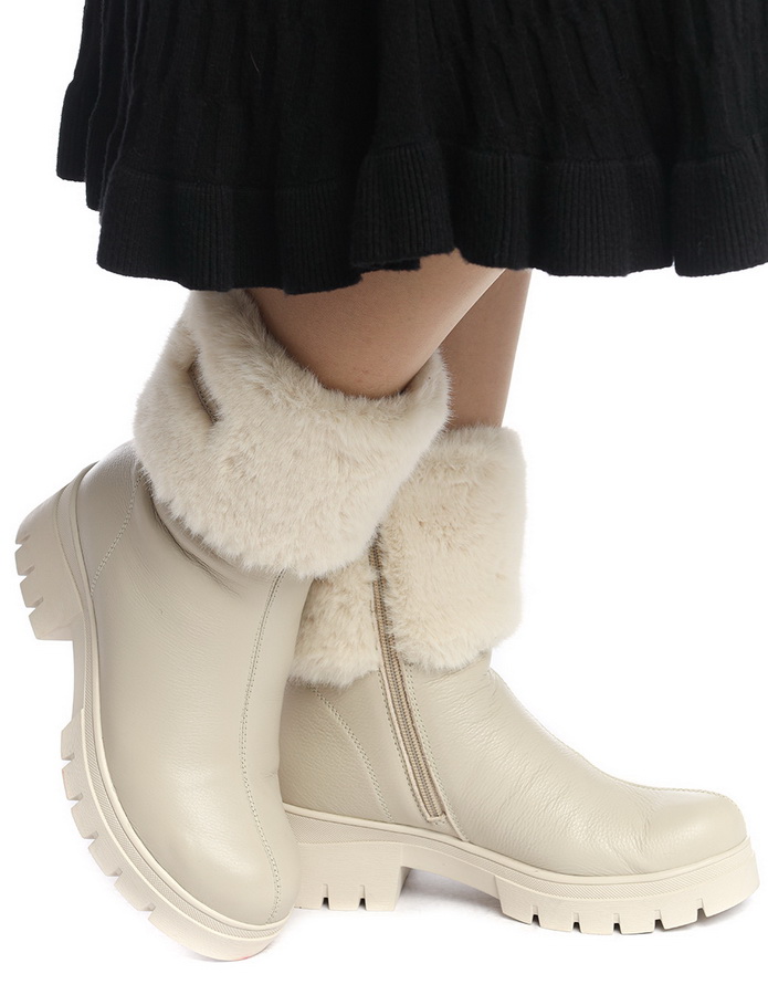 женские сапоги натуральная кожа / натуральный мех gugu германия