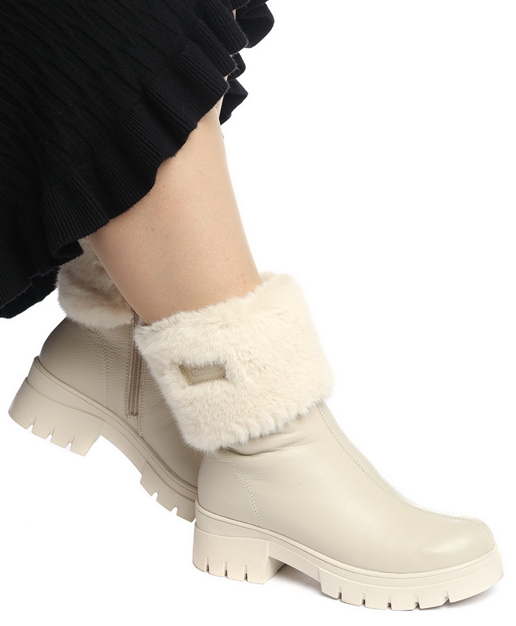 женские сапоги натуральная кожа / натуральный мех gugu германия