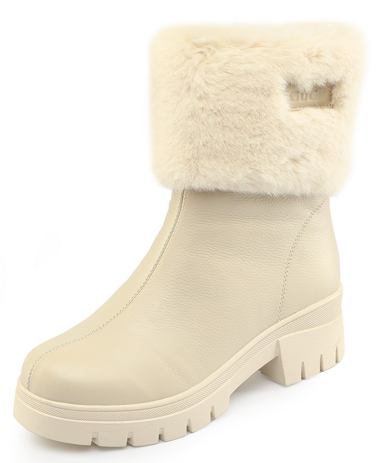 женские сапоги натуральная кожа / натуральный мех gugu германия