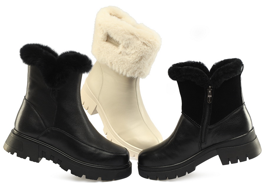 женские сапоги натуральная кожа+велюр / натуральный мех gugu германия