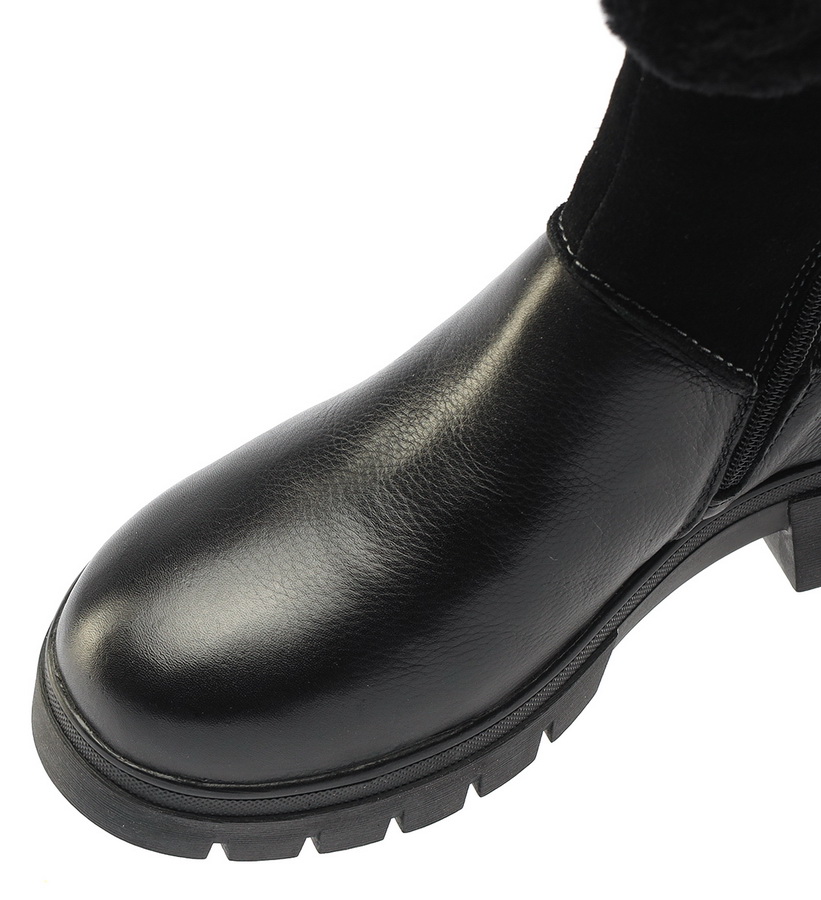 женские сапоги натуральная кожа+велюр / натуральный мех gugu германия