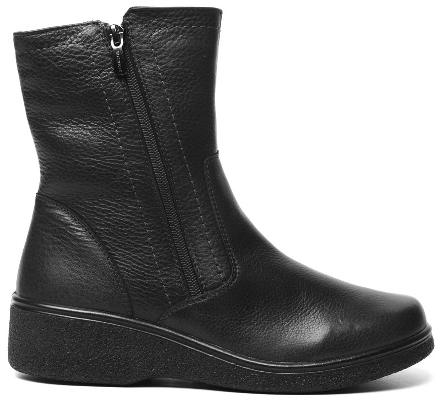 женские полусапоги натуральная кожа / шерсть росвест россия