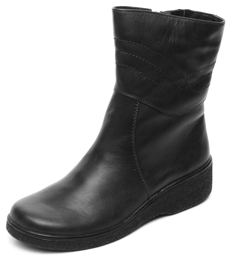 женские сапоги натуральная кожа / полушерсть росвест россия