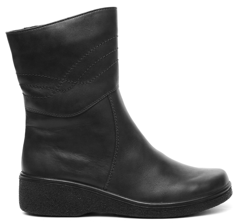 женские сапоги натуральная кожа / полушерсть росвест россия