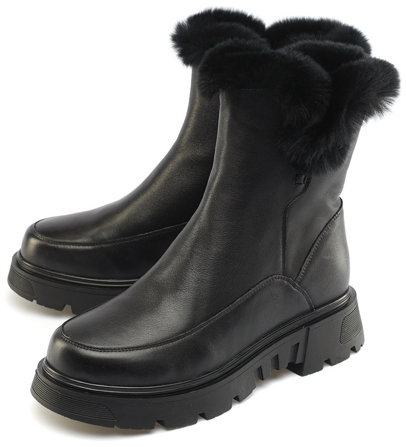 женские полусапоги натуральная кожа натуральный мех gugu германия