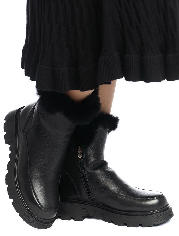 женские полусапоги натуральная кожа натуральный мех gugu германия